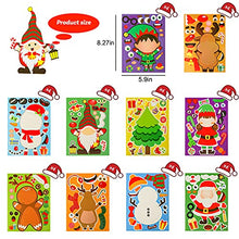 Load image into Gallery viewer, LOVESTOWN 40 PCS Kids Christmas Activities Stickers, Christmas Party Games Stickers Make Your Own Christmas Stickers Christmas Games Supplies for Window Decor
