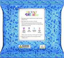 Load image into Gallery viewer, Hanukkah Dreidels 10 Bulk Pack Multi-Color Plastic Chanuka Draydels With English Transliteration - Includes Dreidel Game Instruction Cards (10-Pack)
