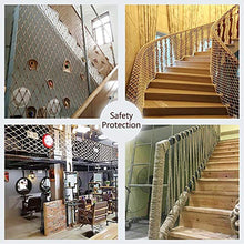 Load image into Gallery viewer, WANIAN Outdoor Mesh Rope Climbing Netting Heavy Duty Decor Attic Balcony Stair Handrail Kindergarten Child Protection Plant Toys Pets Protective Safety Net for Kids (Color : 6mm/10cm, Size : 13M)
