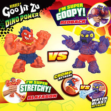 Load image into Gallery viewer, Heroes of Goo Jit Zu Dino Power Versus Pack - 2 Action Figures - Volcanic Rumble - Blazagon vs. Redback | Includes 2 Exclusive Heroes | for Ages 3+
