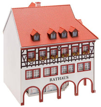 Load image into Gallery viewer, Faller 130491 Town Hall with Corner Arcade HO Scale Building Kit
