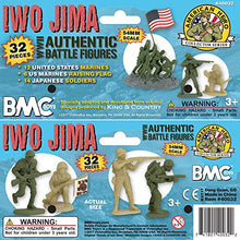 Load image into Gallery viewer, BMC WW2 Iwo Jima Plastic Army Men - 32 American and Japanese Soldier Figures

