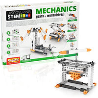 Engino Discovering STEM Mechanics Gears & Worm Drives | 12 Working Models | Illustrated Instruction Manual | Theory & Facts | Experimental Activities | STEM Construction Kit