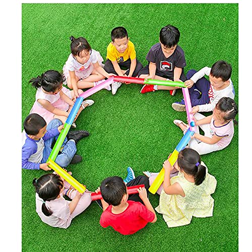 Yajun Team Building Activities Obstacle Course Pipeline Game for Traditional Outdoor Experiential Game for Adults Kids,10PCS,L, Large