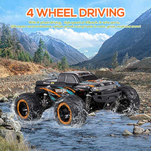 Load image into Gallery viewer, GoolRC RC Car, 1/16 Scale 4WD 45km/h High Speed Brushless Motor RC Car, 2.4Ghz Remote Control Big Foot Off Road Monster Truck Electric Vehicle Toy for Adult Kids
