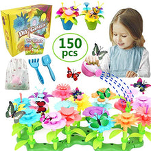 Load image into Gallery viewer, Gifts Toys for 3, 4, 5, 6 Year Old Girls - DIY Flower Garden Building Kits Educational Outdoor Activity for Preschool Toddlers Playset STEM Toy Crafts Birthday Easter Gifts for Girls Kids
