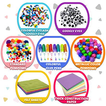 Load image into Gallery viewer, FUNZBO Arts and Crafts Supplies for Kids - Assorted Craft Art Supply Kit for Toddlers Age 4 5 6 7 8 9 - All in One D.I.Y. Crafting Collage Arts Set for Kids (Jumbo)
