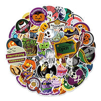 Halloween Stickers, 100pcs Fun Decals Pumpkins Spiders Ghost Haunted House Bats, Happy Halloween Stickera for Water Bottle Elephone Laptop Bicycle Cup (100pcs)