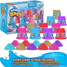 Load image into Gallery viewer, Creative Kids Hydro Zzand Play Sand Art Kit  10 Individual Colored Castle Molded Bulk Pack  Satisfying Sensory Art  Therapeutic Sand Party Favor Birthday Gift for Boys &amp; Girls 3+

