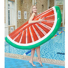 Load image into Gallery viewer, Water Inflatable Floating Row, Semi-Circular Watermelon Inflatable Floating Row,Floating Bed Water Lying Bed Adult Recliner,Suitable The Beach Summer Party Outdoor
