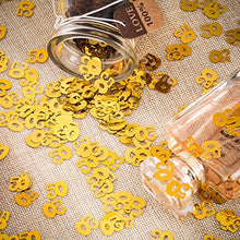 Load image into Gallery viewer, WILLBOND 50th Birthday Confetti 50 Number Confetti 50th Party Confetti for Party Supplies (Gold, 1400 Pieces)
