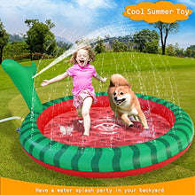 Load image into Gallery viewer, Apfity Splash Pad for Kids Dogs, 68&quot; Sprinkle Play Mat Summer Water Toys Inflatable Swimming Pool for Toddlers Baby Kiddie and Pets Dog Outside Sprinkler Pool for Age 2 3 4 5 6 7 8 9 10
