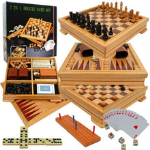 Load image into Gallery viewer, Hey! Play! Deluxe 7-in-1 Game Set - Chess - Backgammon Etc
