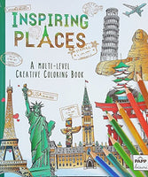 papps Inspiring Places A Multi Level Adult Creative Coloring Book with Lay Flat Binding