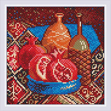 Load image into Gallery viewer, RIOLIS AM0033 - Pomegranates - Diamond Mosaic Kit - 7&quot; x 7&quot; 18 Colors
