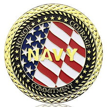 Load image into Gallery viewer, U.S. Navy Veteran Challenge Coin United States Veteran Gift.
