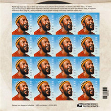 Load image into Gallery viewer, Marvin Gaye Music Legend Commemorative Stamp Sheet of 16 Forever Stamps
