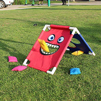 XWWS Cornhole Game Set - Sandbags Outdoor Throwing Toys, Fun Courtyard Kids Throwing Games, Sandbag Board Set with 6 Bean Bags and Carrying Case