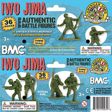 Load image into Gallery viewer, BMC WW2 Iwo Jima US Marines Plastic Army Men - 36 American Soldier Figures
