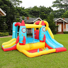 Load image into Gallery viewer, Doctor Dolphin Inflatable Bounce House for Kids,Double Slides Bounce House with Blower,Jumping Bouncy Castle,Extra Thick Material Kids Bouncer for Kids Outdoor Party Backyard Fun Birthday Gift Toys
