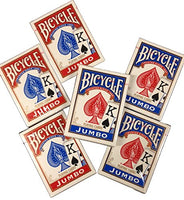 Bicycle Jumbo Index Playing Cards - 6 Decks
