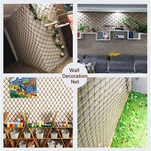 Load image into Gallery viewer, WANIAN Outdoor Mesh Rope Climbing Netting Heavy Duty Decor Attic Balcony Stair Handrail Kindergarten Child Protection Plant Toys Pets Protective Safety Net for Kids (Color : 6mm/10cm, Size : 28M)
