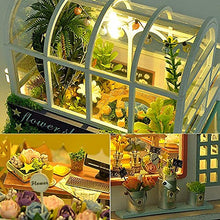 Load image into Gallery viewer, SYW DIY 2-Layer Gardening House Model Rooftop Sunshine Botanical Garden Flower House DIY Wooden Green House Flower Shop Doll House Kit Craft Gift Puzzle Toys
