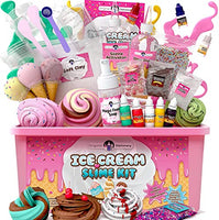 Original Stationery Ice Cream Slime Kit for Girls, Amazing Ice Cream Slime Kit to Make Butter Slime, Cloud Slime & Foam Slimes, Great Gift Idea