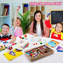 Load image into Gallery viewer, Vigorfun Arts and Crafts Supplies for Kids, 1500+ Piece DIY Craft Kit Library in a Box for Kids Ages 4 5 6 7 8 9, Crafting School Activity Supplies, Gift Ideas for Preschool Kids Project Activities
