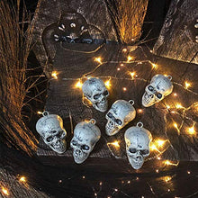 Load image into Gallery viewer, Mallyu Tricky Scary Horror Net Bag Skull Head Halloween Decoration Supplies Haunted House Bar Layout Props 6 Pack
