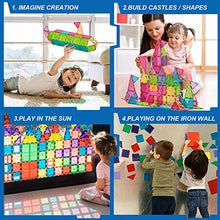 Load image into Gallery viewer, Landtaix Kids Magnet Tiles Toys New Upgrade 100Pcs Oversize 3D Magnetic Building Blocks Tiles Set,Inspirational Educational Toys for 3 4 5 6 Year Old Boys Gilrs Gifts
