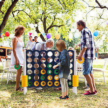 Load image into Gallery viewer, Costzon Giant 4-in-A-Row, Jumbo 4-to-Score Giant Games for Kids Adult, Indoor Outdoor Party Family Connect Plastic Game, 4 Feet Wide 3.5 Feet Tall w/42 Jumbo Rings &amp; Quick-Release Slider, Blue &amp; White
