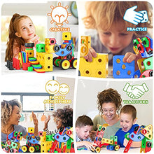 Load image into Gallery viewer, Jasonwell STEM Toys Building Blocks - 116PCS Educational Construction Tiles Set Engineering Kit Creative Activities Games Learning Gift for Toddlers Kids Ages 3 4 5 6 7 8 9 10 Year Old Boys Girls
