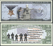Load image into Gallery viewer, Us Navy Mission Million Dollar Bill Lot of 100 Bills
