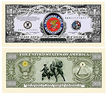 Load image into Gallery viewer, 10 NRA National Rifle Assoc Million Dollar Bills with Bonus Thanks a Million Gift Card Set
