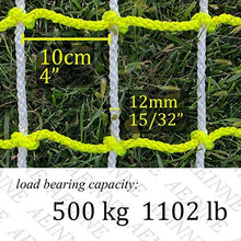 Load image into Gallery viewer, Kids Climbing,Climbing Rope Net Climb Netting Gym Tree Rock Outdoor Wall Equipment Indoor Cargo Treehouse Rockwall Webbing Frame Nylon Playground Playhouse Safety Structure,for Kid Children, 12mm
