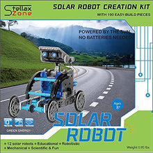 Load image into Gallery viewer, STELLAX ZONE 12 in 1 Solar Robot Kit, Building Robots for Kids 8-12 Year Olds Boys Girls Gifts, 190 Pcs STEM Education Science Toys Robotics Kits

