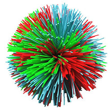 Load image into Gallery viewer, 3.2Inch Colorful Stringy Ball,Thick Silicone Bouncing Fluffy Jugging Ball Monkey Stress Ball Office Stress Toys (Blue Red Green, Medium)
