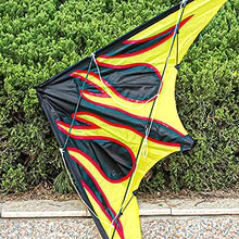 Load image into Gallery viewer, HEVIRGO Dual-line Stunt Kite,Colorful Delta Kite, 1.2M Triangle Stunt Kite,Kite-Delta Stunt Kite,Easy to Assemble Fly Fun Sport Kite, Colorful Large Sound for Kids and Adults,Outdoor Sports,Beach G
