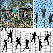Load image into Gallery viewer, QFSLR Climbing Cargo Net for Kids, Outdoor Play Sets &amp; Playground Equipment for Ninja Line, Jungle Gyms, Swing Set, Ninja Warrior Style Obstacle Courses, Child Safety Net 16mm,12m(3.36.6ft)
