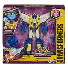 Load image into Gallery viewer, Transformers Meteorfire Cyberverse Adventures Battle Call Trooper Class Meteorfire, Voice Activated Energon Power Lights, Ages 6 and Up, 5.5-inch
