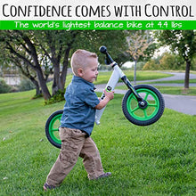 Load image into Gallery viewer, Green (4LBS) Aluminum Balance Bike for Kids and Toddlers - 12&quot; No Pedal Sport Training Bicycle for Children Ages 3,4,5
