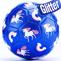 hahaland Soccer Ball Size 3 Soccer Ball Glitter Gifts for Girls Boys, Kids Toddler Soccer Balls Kids Outdoor for Ages 4-8 Toddlers Age 3-4, Kids Soccer Ball for 3 4 5 6 7 8-Year-Old Girls