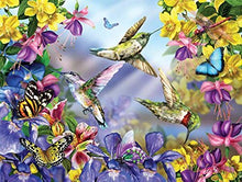Load image into Gallery viewer, Butterflies &amp; Hummingbirds 300 pc Jigsaw Puzzle -Nature Theme- by Sunsout

