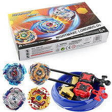 Load image into Gallery viewer, YC-58-6-Bey Battle Gyro Burst Battle Evolution Metal Fusion Attack Set with 4D Launcher Grip Set
