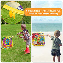 Load image into Gallery viewer, HelloJoy Bean Bag Toss Game Kids Outdoor Toys,Double-Sided Foldable Cornhole Board Backyard Beach Yard Outdoor Toys for Toddler, Outside Lawn Party Activities Toy Gift for Boys Girls Age 3 4 5 6 7 8
