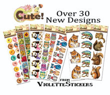 Load image into Gallery viewer, &quot;Cute!&quot; Summer Flowers Stickers
