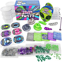 Load image into Gallery viewer, Original Stationery Galaxy Space Goo, Glow in The Dark DIY Space Putty, 29 Piece Therapy Putty with Glow in The Dark Goo Kit, Perfect Kids Stress Relief Putty Slime and Experiments for Kids Ages 8-12
