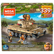 Load image into Gallery viewer, Mega Construx Army Tank Construction Set with Character Figures, Building Toys for Kids (339 Pieces)
