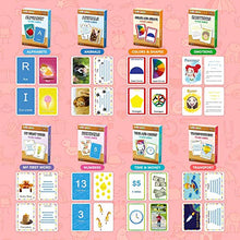 Load image into Gallery viewer, Flash Cards for Toddlers 2-4 Years, Kindergarten, Preschool - Set of 208 Flashcards Inclu ABC Alphabets, Numbers, First Sight Words, Colors &amp; Shapes, Animals, Emotions, Transport, Time &amp; Money
